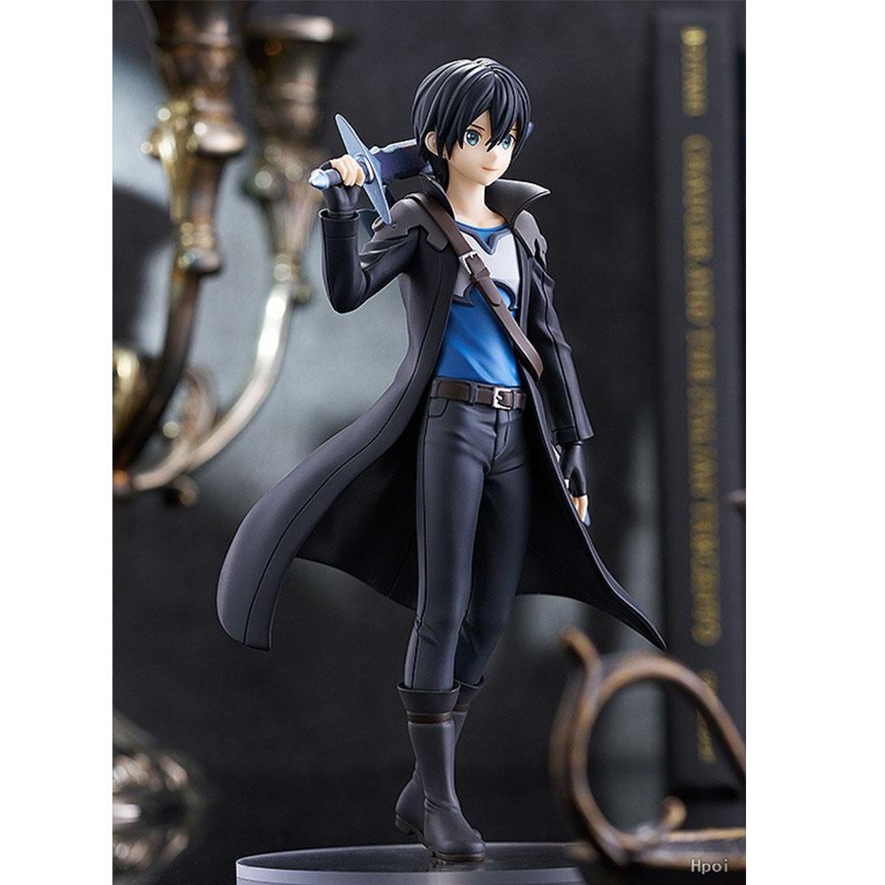 17 см Фигурка Кирито Sword Art Online Аниме Милая Стоячая Поза Модель Настольная Игрушка Кукла Крутой Подарок Коллекция Украшения ПВХ