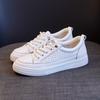 Women's Casual Shoes Leather White Shoes Women's 2025 New Breathable Student Board Shoes Women Sneakers White