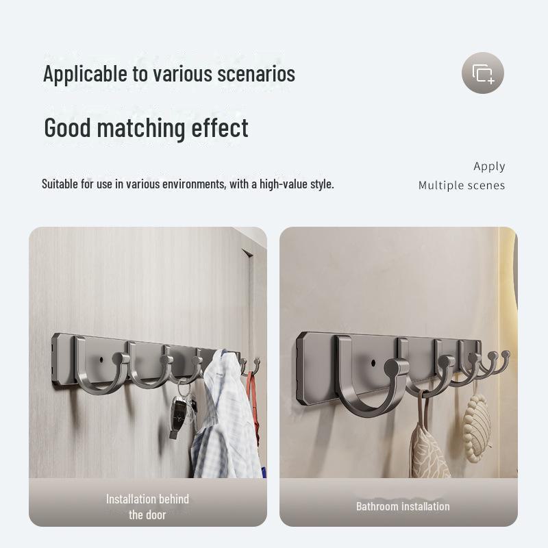 Крепкий настенный крючок для кухни и ванной комнаты - настенная и дверная вешалка без проколов для одежды