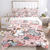Cats Cozy Room Print 3Pcs Bedding Setduvet Cover With 2 Bedropillowcase Home Birthday Gift