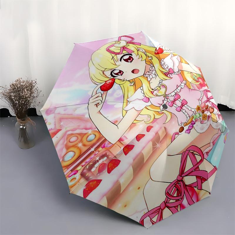 1 шт. Зонт Pretty Cure для улицы - Автоматическое открытие/закрытие, Портативная 3-складная конструкция с 8-костной железной рамой - Идеальный подарок для фанатов, путешественников, на каждый день