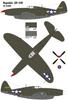 Пластиковые детали для модели Halberd Models American Republic Thunderbolt Modification Set HMU3207 1/32 XP-47H (для трубача)