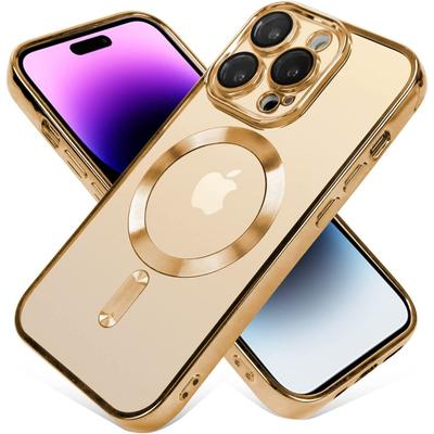 Роскошный магнитный беспроводной зарядный чехол Magsafe для iPhone 16 15 14 13 11 12 Pro Max Plus E прозрачное покрытие силиконовый мягкий чехол