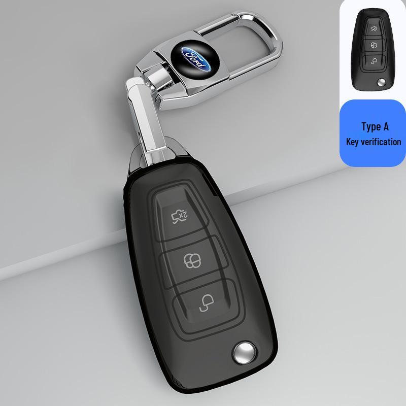 Чехол для ключа Ford Focus для Mondeo, Everest, Ecosport, Ranger - Прозрачный чехол для мужчин и женщин