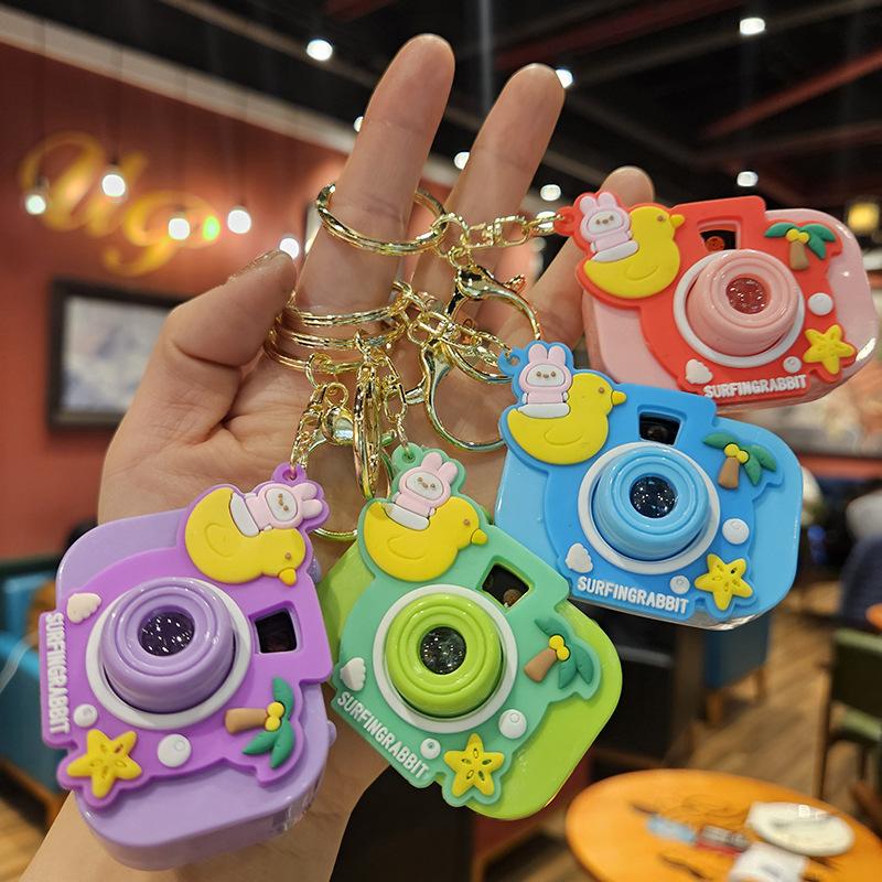 Милая мини-проекционная камера, мультяшный светящийся проекционный свет, женская сумка, брелок-подвеска