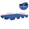 Replacement Canopy for Hammock Swing Chair Blue 150 130 x 105 70 cm