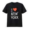 Я люблю Нью-Йорк Футболка Сердце Сувенир NY винтажная Стиранная мужская с принтом Удобная Универсальная Стильная Повседневная Унисекс