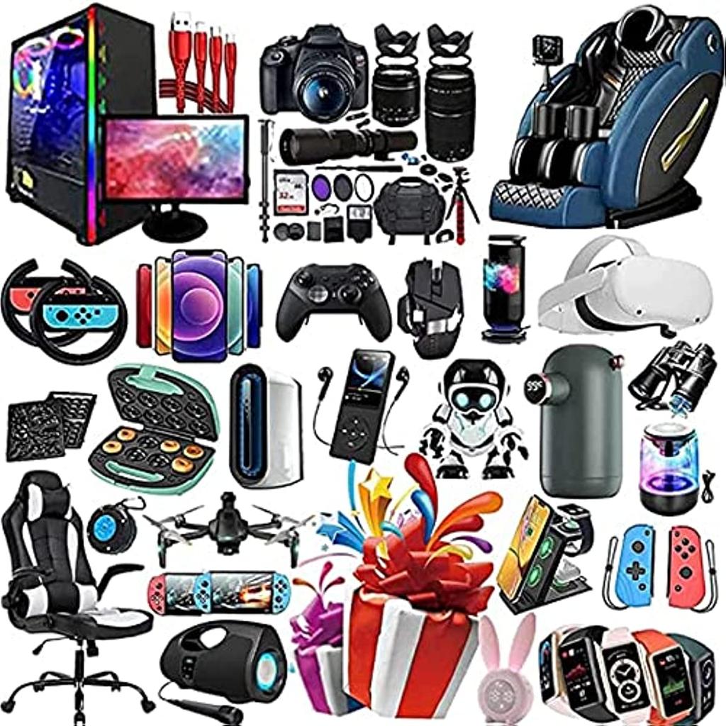 Mystery Box Amazon возвращает электронику на поддонах, поддоны на ликвидационных складах, случайную электронику Mystery Box, например: Геймпад, дрон, мобильный телефон и т. д.