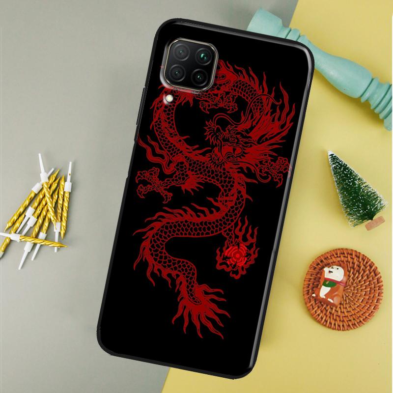 Chinese Dragon For Huawei Nova 9 10 SE Y91 Y61 Y90 Y70 Y60 Y72 12s 12i 11i 7i 8i P60 Pro P30 P40 Lite Case