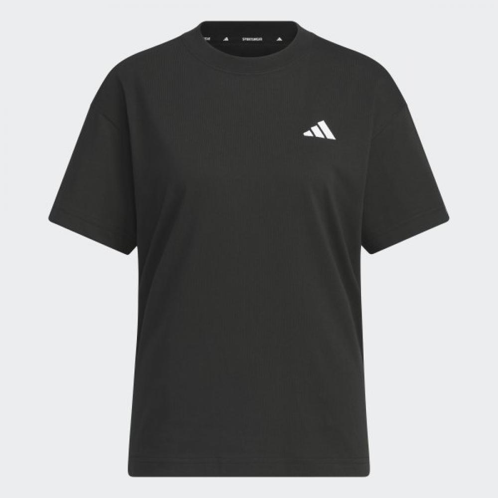 Adidas Женская повседневная и удобная универсальная модель Essential с небольшим логотипом и коротким рукавом