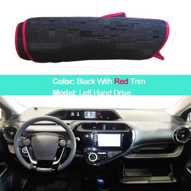 Для Toyota Aqua 2011-2019 2020 LHD RHD 2-слойный чехол на приборную панель автомобиля, ковер, накидка, ковер, ковер, коврик для приборной панели, козырек от солнца