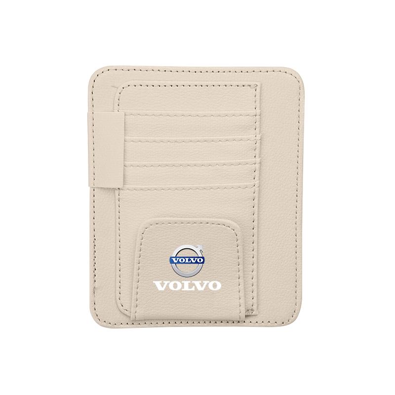 Car Sunshade Storage Bag Sunglasses Card Clip Organizer For Volvo Rdesign V90 V60 XC60 XC90 V40 EC40 EX40 S80 S60 S90 V70 EX90