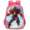 16-дюймовый мультяшный рюкзак Fortnite с двойной молнией, эргономичная защита позвоночника, подходит для мальчиков и девочек 5-8 лет