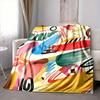 1pc Colorful Brushstroke Design Blanket Warm, Cozy, And Soft, Suitable for Sofas, Beds, Cars, And Office Use.Perfect for Camping And Travel, Making It