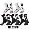 5 пар носков для мужчин и женщин с нескользящим покрытием для футбола, баскетбола, бейсбола, регби, бега, тенниса, тренировок