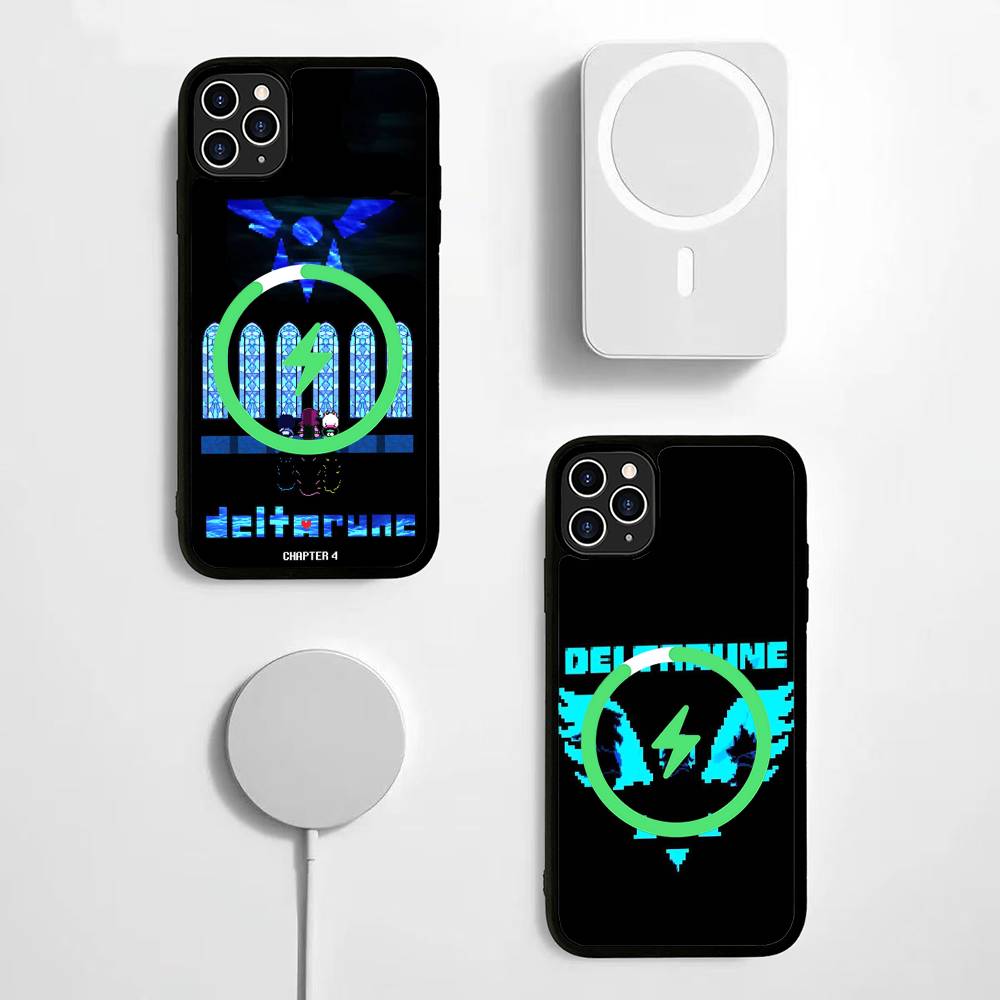 D-Deltarune Ральсей Для Magsafe Магнитный Чехол Для Телефона Беспроводная Зарядка PC+TPU Для iPhone 11 12 13 14 15 16 17 Pro Max Plus