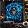 Wall Hanging Tapestry Manchester City Print Cloth for Living Room Bedroom Home Decor