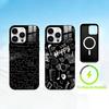 Чехол-доска для телефона с рисунками для iPhone 17 16 15 14 13 12 Pro Max Plus, с зеркальным покрытием, беспроводной, магнитный