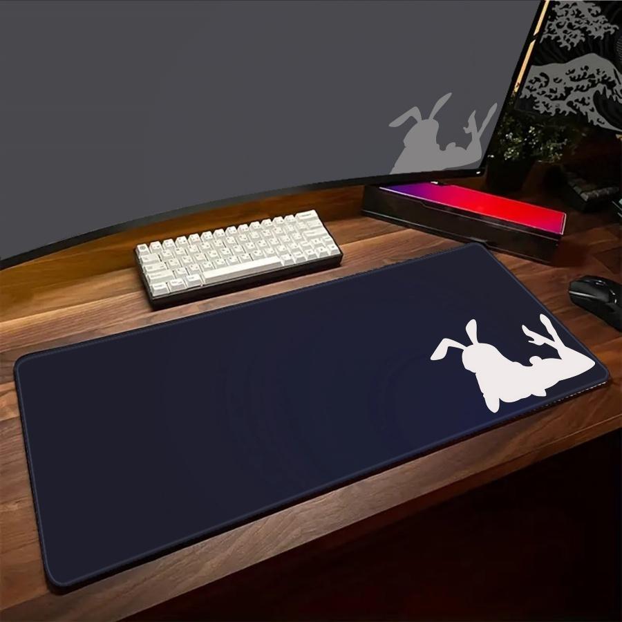 PC Mouse Pad Rabbit Gaming Speed Mause Pad Office Accessories for Desk Mat Keyboard Pads White Mausepad