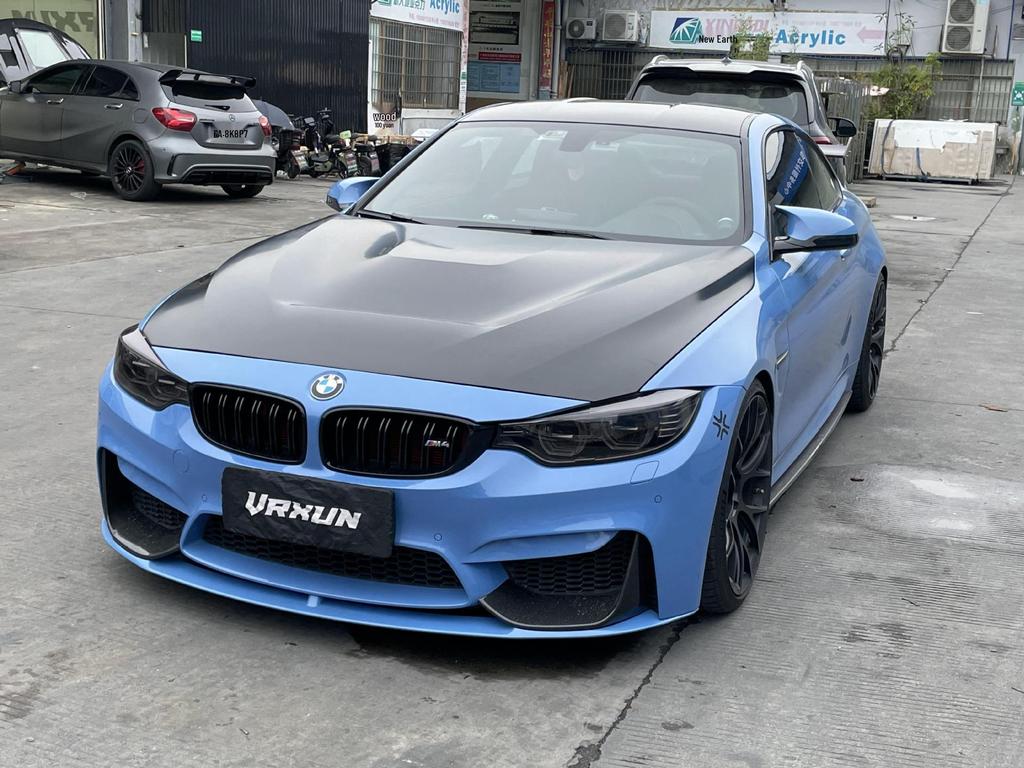 Алюминиевая крышка двигателя в стиле GTS с прорезями для BMW M3 M4 F80 F82 2014-2020