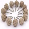 RII 12 Rope Doorknobs Nautical Twisted Decorative Jute, Rustic Rope Knot Drawer Pull and Push, Furniture Handles