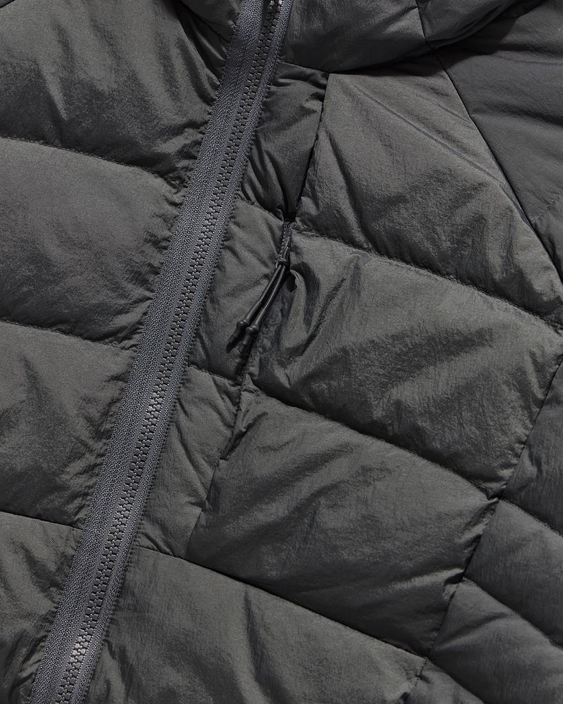 UNAFFECTED ESSENTIAL Light Hooded Down Jumper / Charcoal