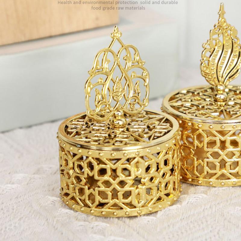 Новая позолоченная маленькая коробка креативное портативное хранилище для подарка в виде полной луны пластиковая коробка для конфет подарочная коробка коробка для упаковки шоколада