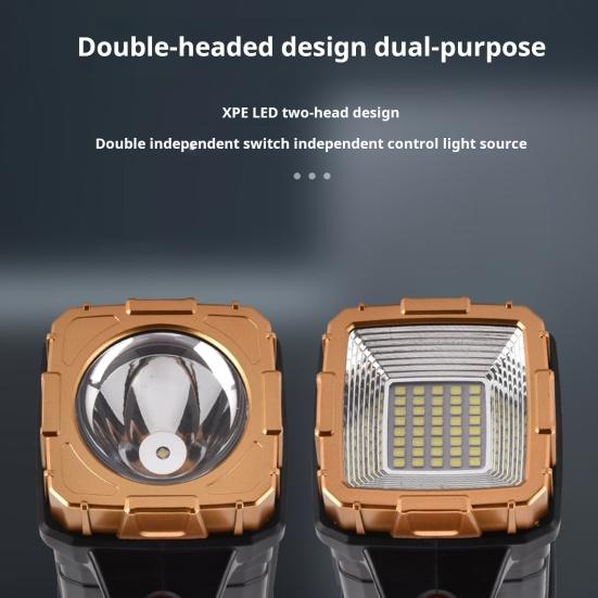 Портативная лампа на солнечной батарее с ручкой, перезаряжаемая через USB, 7 режимов, высокий люмен, IPX5, водонепроницаемый светодиодный рабочий фонарь, фонарик для кемпинга