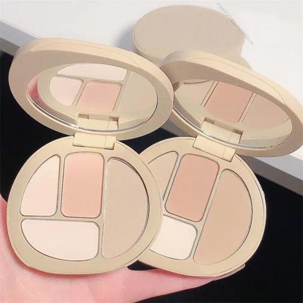 Aegyo Sal Pencil Matte Contour Palette Стойкий хайлайтер для теней Румяна Пудра Водостойкая Потостойкая Beauty Face Press 4 Цвета