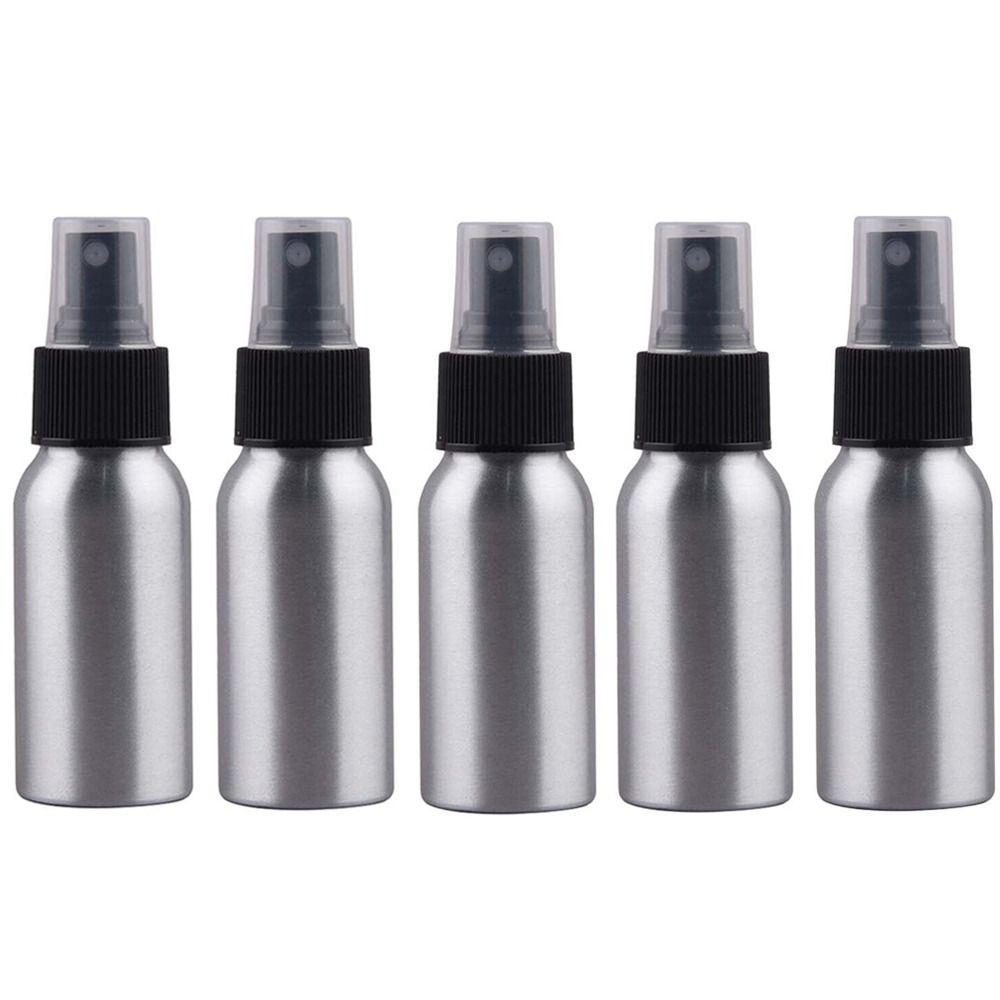 5 шт. дорожных многоразовых пустых флаконов-распылителей для духов, алюминиевый распылитель для духов