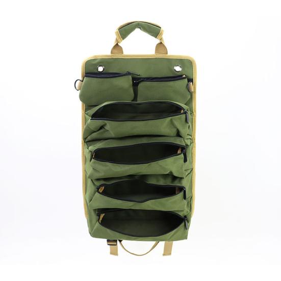 Свернутая сумка для инструментов с ручкой, водонепроницаемая, износостойкая, портативная, сверхпрочная, органайзер для инструментов, сумка для хранения