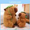 Capybara Creative Lotus Cute Animal Plush With Pp Cotton For Gift Teens For
