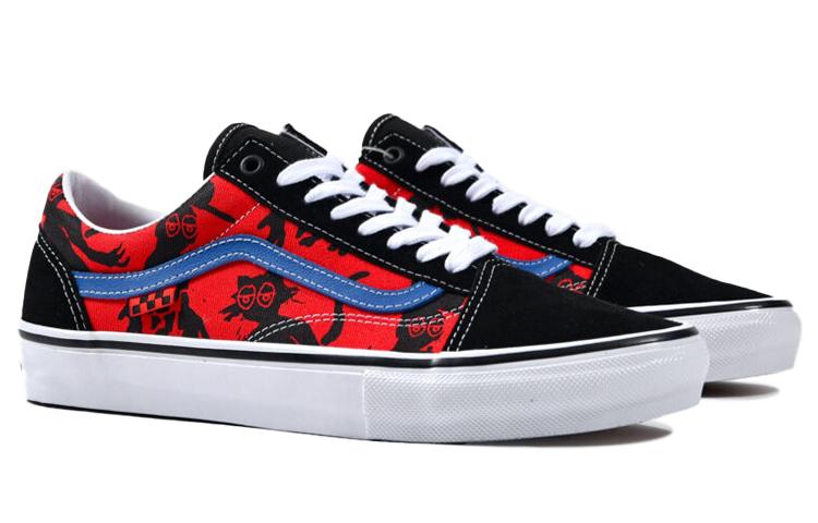 Men's Sneakers Vans Old Skool Krooked By Natas For Ray Black Red Blue Black/Red/Blue/White