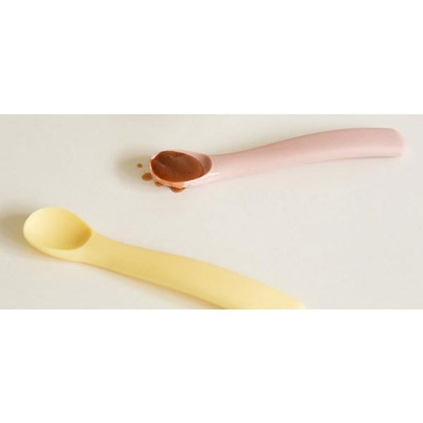 Daily Like Bonbon Baby Food Spoon 2 Types + Case Set, Strawberry & Lemon, 1 Set