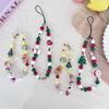 1PC Christmas Mobile Phone Chain Color Chain CCD Hanging Decoration Hanging Rope Cute Bead DIY Camera Dopamine Explosion