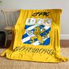 Lion Crest Design, IFK Göteborg Patterned Blanket, Flannel, Suitable for All Seasons, Home Decor, Warm and Cozy
