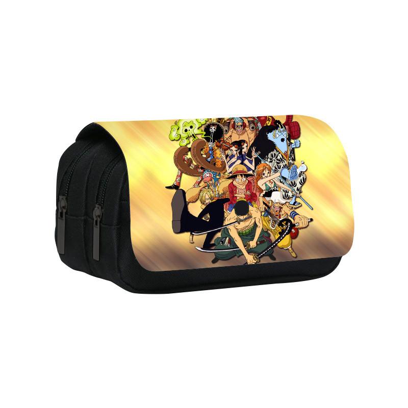 One Piece Large Capacity Double Layer Stationery Bag With Durable Nylon Material