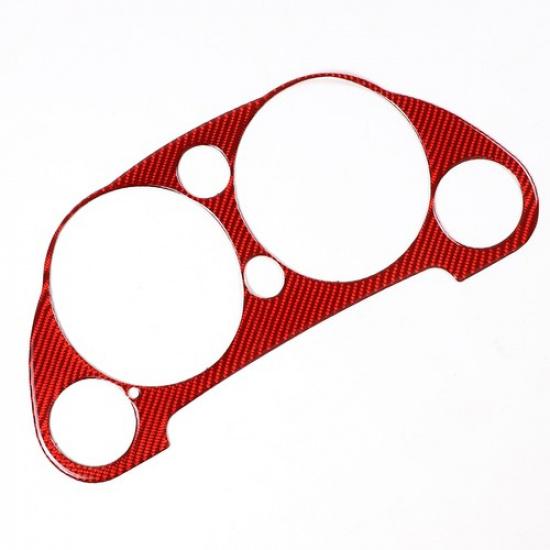 Carbon Fiber Red Dashboard Display Trim Panel For Mitsubishi Eclipse 2006-2011