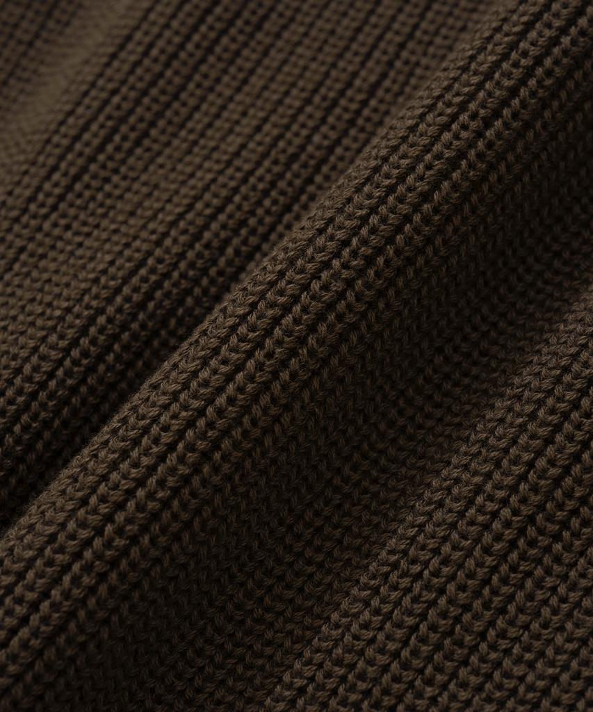 KNITTED [Nitied X Fashion Planet] Cotton Waffle Round Knit Brown