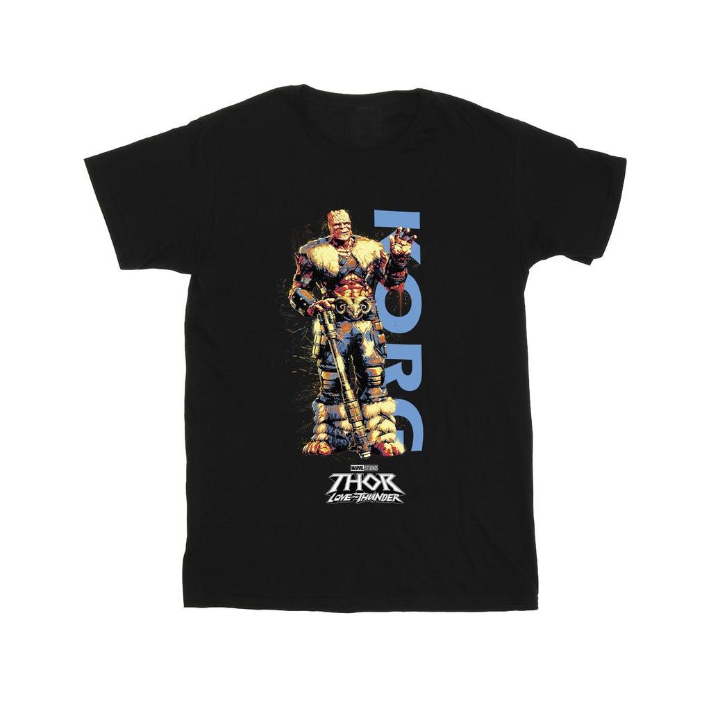 Marvel Mens Thor Love And Thunder Korg Wave T-Shirt