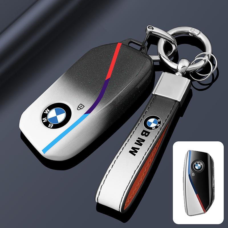 KWMBS1 Car Sticker Car Key Fob Ring Chain Cover Case For BMW 530i 540i 550e 750e 740i 760i X1 X2 X5 X6 X7 M5 iX1 iX2 iX XM i5 i7 2024 2