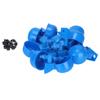 10 шт. автоматические поилки для птицы, поилки для кур с гайками для уток, гусей, голубей, перепелов, синие