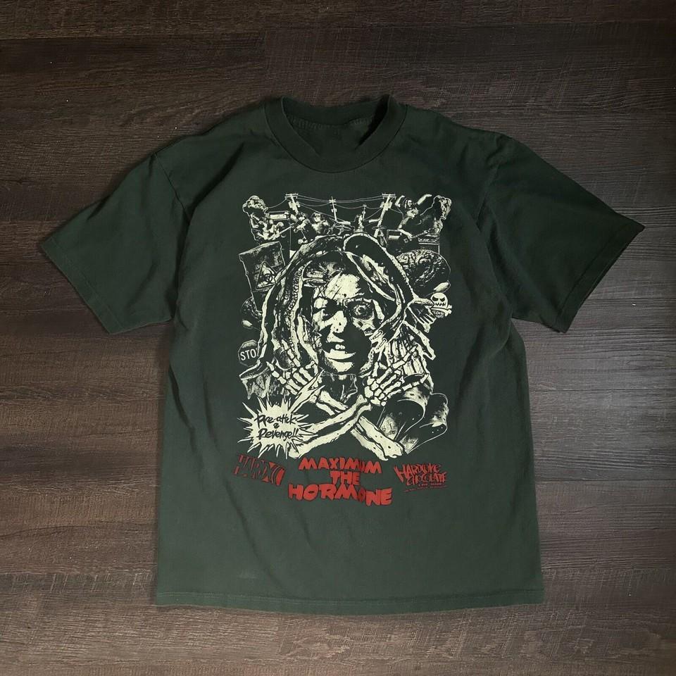 Rare MAXIMUM THE HORMONE Gift for Fan All Size S to 5XL Green T-shirt