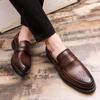 Fashion Luxury Brand Men's Dress Shoes Inner High Loafers Men Shoes Casual Shoes Men's Classic Party British Men Height Increasing Shoes