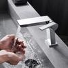 Black/Grey Fashion Wash Basin Sink Faucet Deck-mounted Single Handle Single Hole Sink Taps Cold and Hot Mixer forBathroom