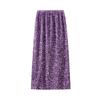 Velvet Sequins Halter Skirt Women's Package Hip Skirt Vintage Straight Mid-Length Skirt Spring and Autumn Winter Skirt