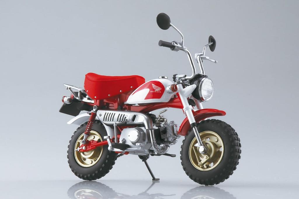 Aoshima Bunka Kyozai Skynet Масштабная готовая модель мотоцикла Honda Monkey Special Shasta Белый x Конфетный Аламоана Красный ООО. 1/12