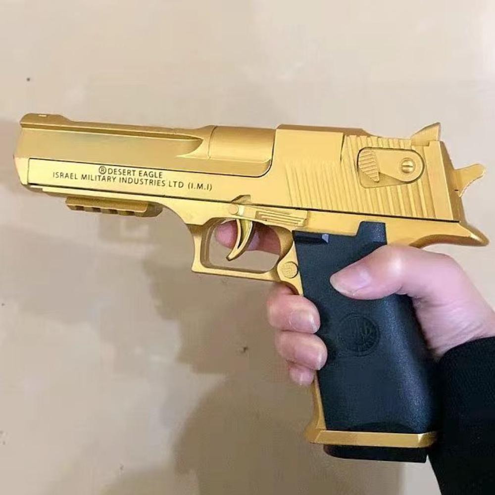 Desert Eagle механический пистолет непрерывного огня с функцией выброса гильз декомпрессионная игрушка пустой подвесной игрушечный пистолет с мягкой пулей подарок