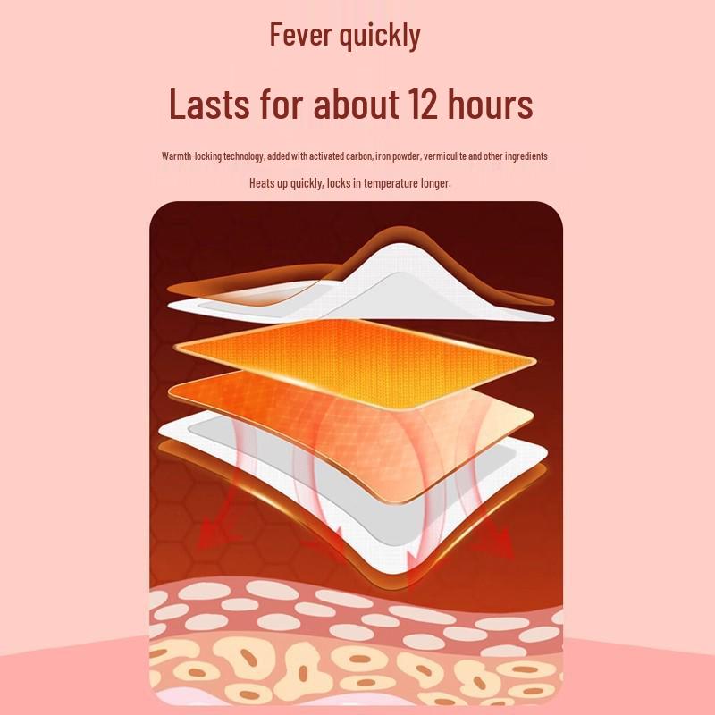 **Самонагревающийся одноразовый тепловой пакет**: Долговечное тепло для поясницы и комфорта во время менструации**