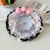 Lace Magnetic Anime Badge Holder Rose Ornate Ribbon Badge Flower  Ita Bag Accessories